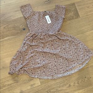 Floral Square Neck Dress